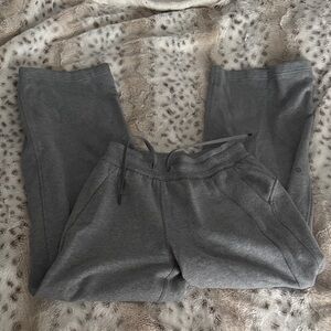 Lululemon grey scuba wide leg sweatpants